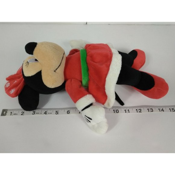 Disney Christmas Mickey Minnie Mouse Mr/Mrs Santa Claus Stuffed Plushie Toy SET - Picture 11 of 12
